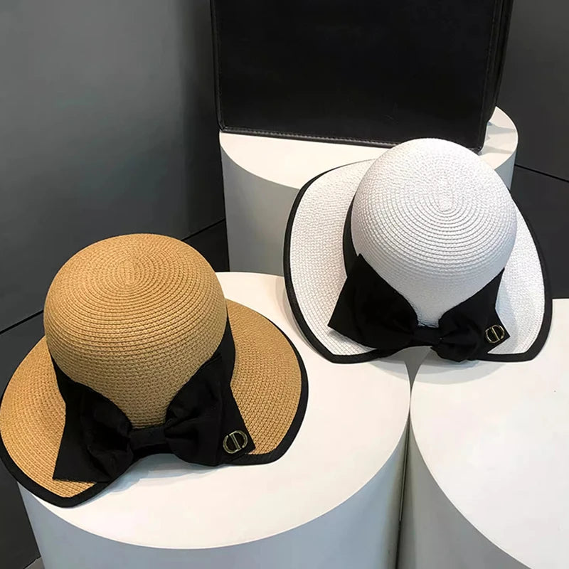 Bowknot Straw Hat